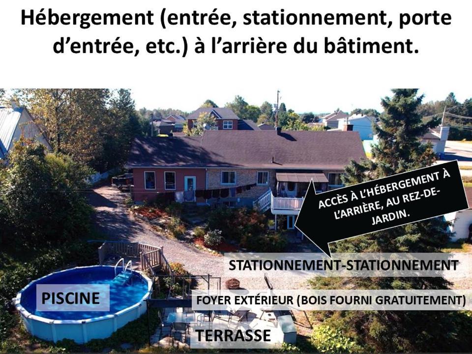 Au Pied Des Monts-Valin, Hebergement Touristique Saint-Honoré Buitenkant foto